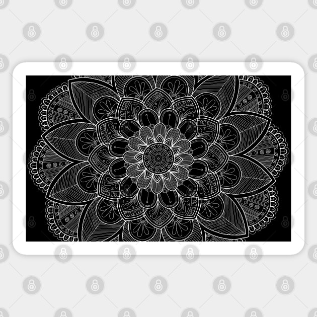 Mandala The Black Series 003 Sticker by abcdefgrace